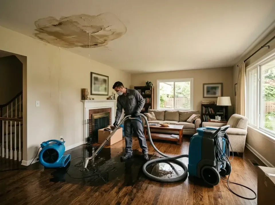 attic-pipe-burst-ceiling-drip-008 — frequently asked questions, Water Damage Restoration & Carpet Care in Norman, OK